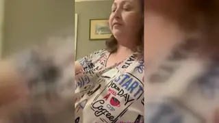BBW Wife Dominates Boyfriend with Piss and Creampie
