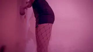 Petite Wife Tries First Glory Hole with Husband Nearby