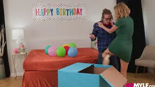 Stepmom Offers Her Slick Pussy as Ultimate Gift