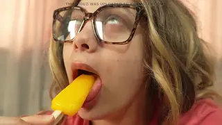 Indian Stepsister Teases With Ice Cream Blowjob