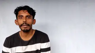 Indian Tourist Enjoys Outdoor Massage on Holiday