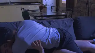 Interracial Couple Turns Jealousy Into a Creampie on the Couch