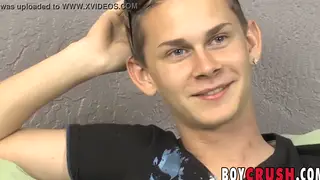 Slender Twink Strokes Big Cock to Explosive Finish