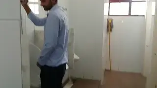 Indian Man Enjoys Pissing Session at Station