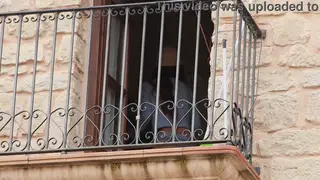 Petite Latina Caught by Voyeur Neighbor