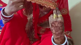 Indian Bride In Saree Shares Intimate Moment With Lover