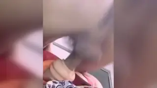Asian Guy Works Toy and Cock Together