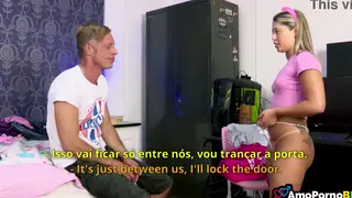 Stepfather Drills Petite Blonde Latina in Taboo Anal