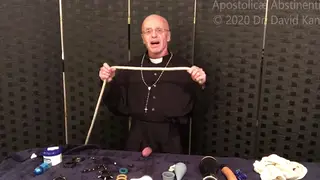 Priest in Uniform Strokes to Explosive Cumshot