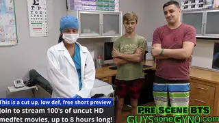 Blonde In Latex Teases Feet And Hairy Mound In Clinic
