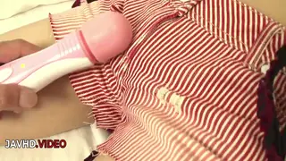 Petite Asian Teases Herself with a Dildo