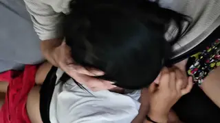 Asian Petite Swallows Cum for Older Man