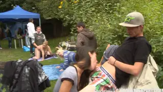European Lingerie Orgy Ignites Under Open Sky