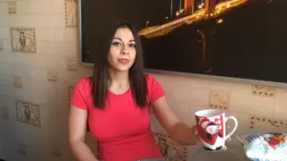 Busty Neighbour Delivers a Sloppy POV Blowjob