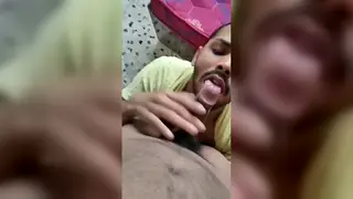 Muscular Asian Couple Share a Blowjob in the Bathroom