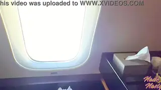 Voluptuous Woman Enjoys Oral and Doggystyle on Private Jet