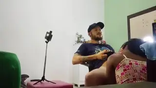Latina Teen Sucks Deep While Gaming