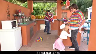 Petite Stepsister Rides Stepdad in POV While Stepmom Is Away