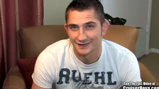 Cute Guy Beats His Hard Boner in Solo Session