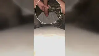 Asian Mature Sucks and Swallows Outdoors