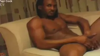 Hairy Black Daddy Works Thick Shaft in Slow Tease