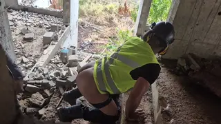 Electrical Worker Takes a Break for Outdoor Sex