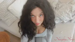 Stepmom Rides Stepson POV Until Creampie and Squirt
