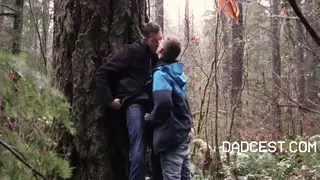 Mature Courier Delivers Bareback Surprise Outdoors