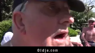 Petite Babe Overwhelmed by a Massive Gangbang
