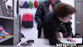 Mature Officer Takes Teen Recruit in Uniformed Bareback Session