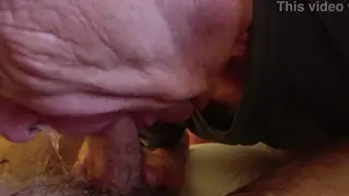 Mature Amputee Gives Slow Sensual Blowjob