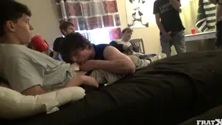 European Students Swarmed in Club Blowjob Orgy