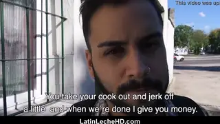 Latino Tourist Takes Raw Cash Fuck Outdoors