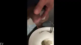 Uncut Guy Lets a Golden Stream Flow