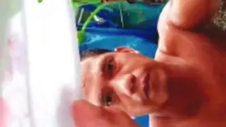Asian Daddy Strokes His Thick Cock Solo