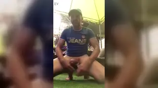 Tattooed Muscle Stud Shows Off Feet for BDSM Play