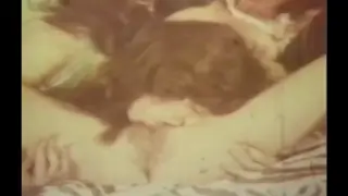 Vintage Hairy Threesome Ends with Oral Finish
