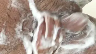 Muscular Husband Jerks Off With Wife's Panties