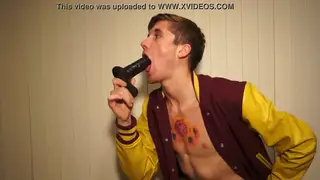 Solo Guy Delivers a Sloppy Blowjob Showcase