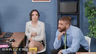 Office Threesome Ends With Facial and Cum in Mouth