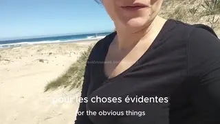Wife Takes Stranger Bareback on Beach for Creampie