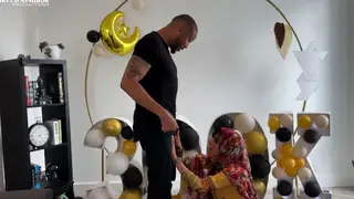 Indian Babe Celebrates with BBC and Facial