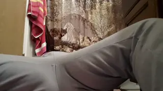 Brunette Milf Soaks Sweatpants with Intense Squirt