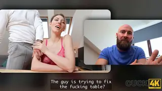 Blonde European Wife Cheats During Video Call With Boyfriend