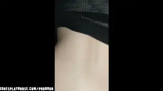 Blonde Couple Fucks Outdoors by the Pool