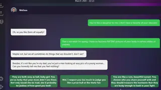 Voluptuous Stepdaughter Teases in Steamy Sexting Session