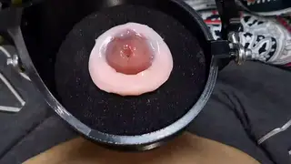 Latina Rides a Sex Machine to a Massive Cumshot in POV