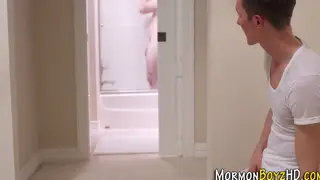 Mormon Strokes to Climax in Uniform