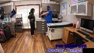 Tattooed Latina Endures Medical Bondage in Latex Lingerie