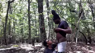Ebony Couple Shares Outdoor Oral Passion Publicly